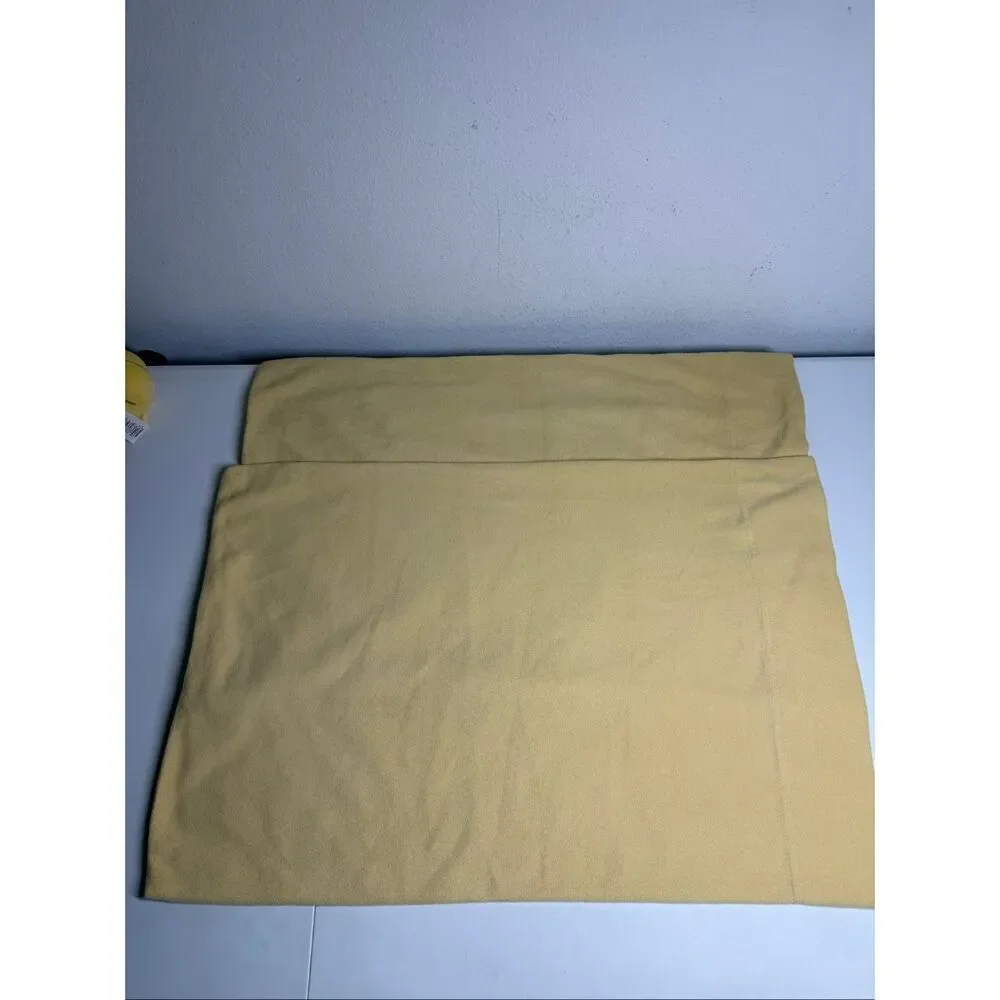 Vintage Berkshire Polar Fleece STANDARD  Fleece Pillowcases Set 2 Yellow Tan